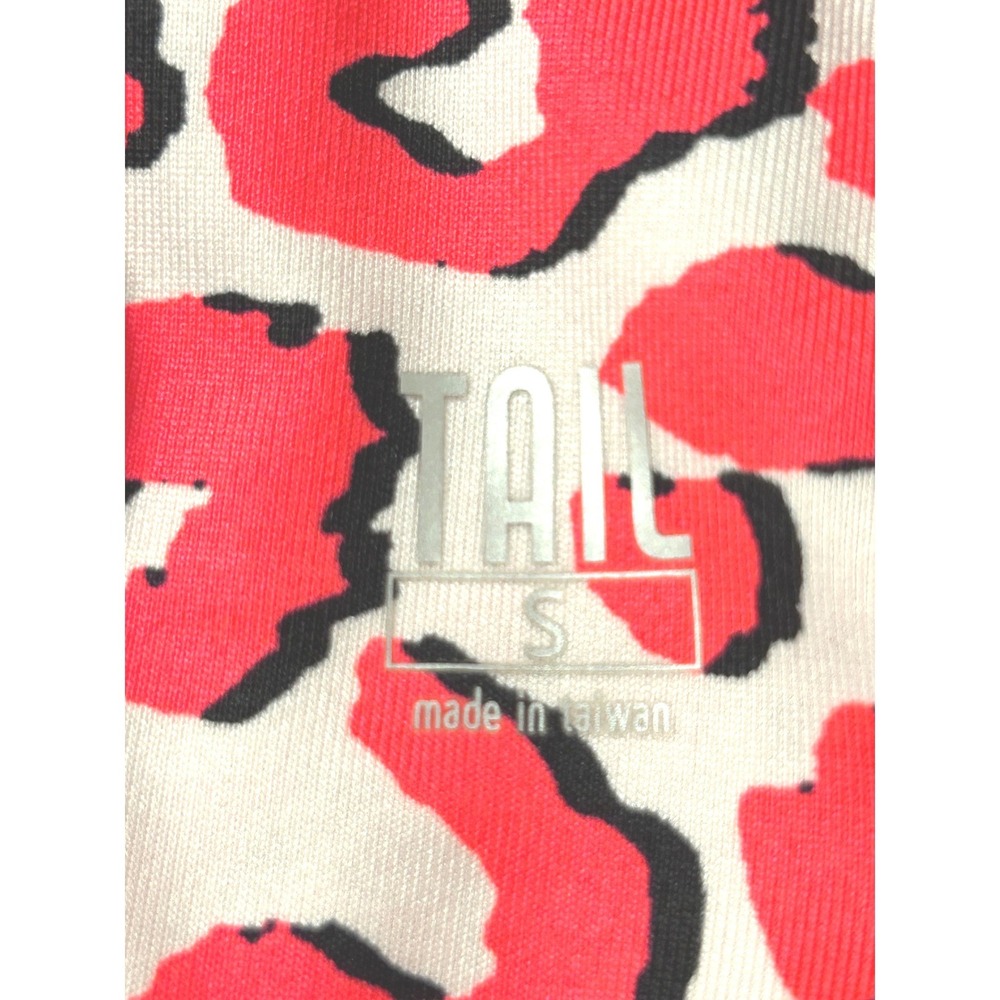 Tail Activewear Womens CoralLeopard Print Quarter Zip Golf Top Small - Picture 4 of 6